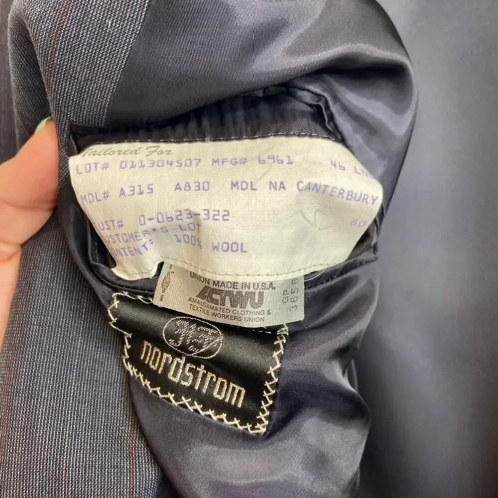 Vintage Hickey Freeman Tailored Wool Nordstom Suit